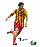 Lionel Messi football render