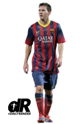 Lionel Messi football render