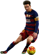 Lionel Messi football render