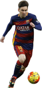 Lionel Messi football render