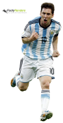 Lionel Messi football render