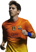 Lionel Messi football render