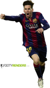 Lionel Messi football render