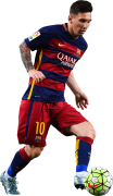 Lionel Messi football render