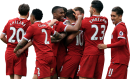 Liverpool players celebrating football render