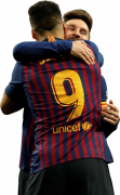 Luis Suarez & Lionel Messi football render