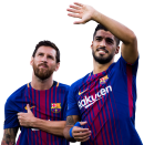 Luis Suárez & Lionel Messi football render