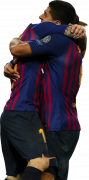 Luis Suarez & Lionel Messi football render