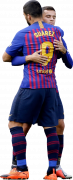 Luis Suarez & Philippe Coutinho football render