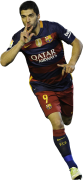 Luis Suarez football render