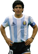 Diego Maradona football render