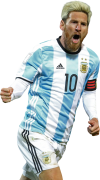 Lionel Messi football render