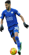 Riyad Mahrez football render