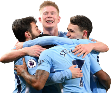 Kevin De Bruyne, Bernardo Silva, Raheem Sterling & Phil Foden