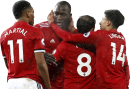 Romelu Lukaku, Anthony Martial, Juan Mata & Jesse Lingard football render