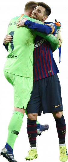 Marc-André ter Stegen & Lionel Messi