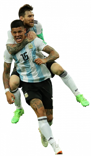 Marcos Rojo & Lionel Messi