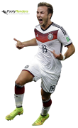 Mario Götze football render