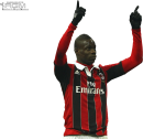 Mario Balotelli football render