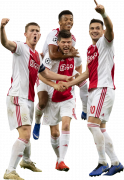 Matthijs de Ligt, David Neres, Klaas-Jan Huntelaar & Dusan Tadic football render