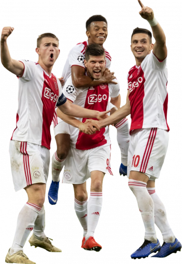 Matthijs de Ligt, David Neres, Klaas-Jan Huntelaar & Dusan Tadic