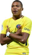 Kylian Mbappé football render