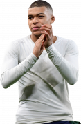 Kylian Mbappé football render