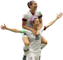 Megan Rapinoe & Alex Morgan football render