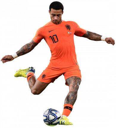 Memphis Depay Holland football render - FootyRenders