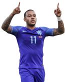 Memphis Depay football render