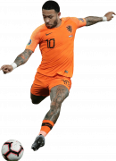 Memphis Depay football render