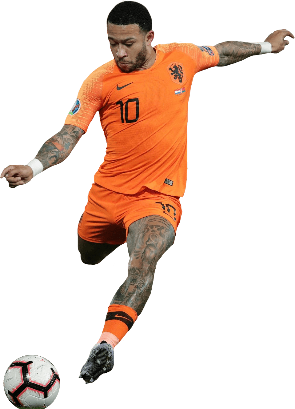 Memphis Depay Holland football render - FootyRenders