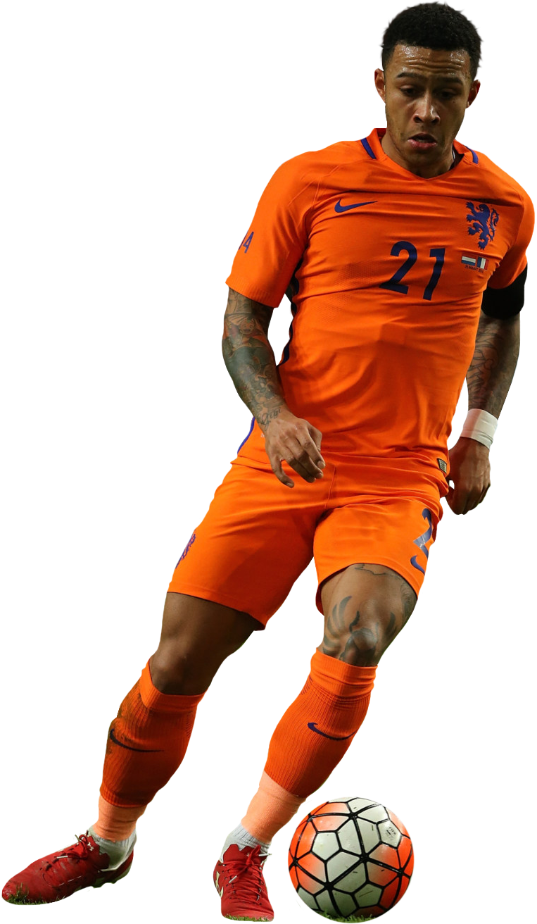 Memphis Depay football render - 24428 - FootyRenders