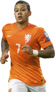 Memphis Depay football render