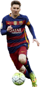 Lionel Messi football render