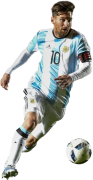 Lionel Messi football render