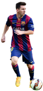 Lionel Messi football render