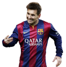 Lionel Messi football render