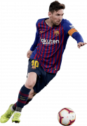 Lionel Messi football render