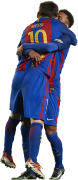 Lionel Messi & Neymar football render