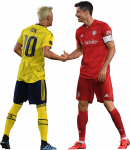 Mesut Özil & Robert Lewandowski football render