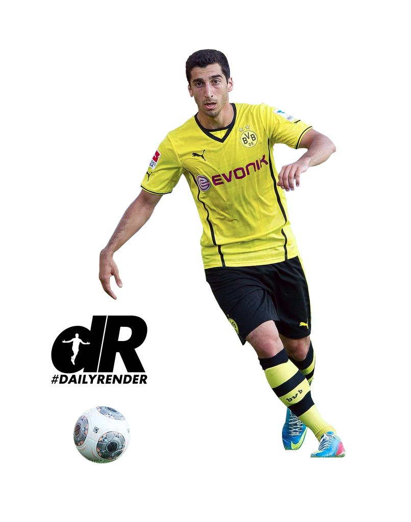 Henrikh Mkhitaryan Inter football render - FootyRenders