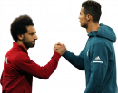 Mohamed Salah & Cristiano Ronaldo football render