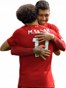 Mohamed Salah & Roberto Firmino football render