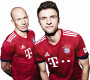 Thomas Muller & Arjen Robben football render