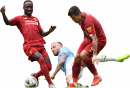 Naby Keita, Nicolas Otamendi & Roberto Firmino football render