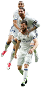 Nacho Fernandez, Sergio Ramos & Danilo football render