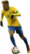 Neymar football render