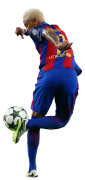 Neymar football render