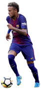 Neymar football render